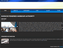 Tablet Screenshot of karachifishharbour.com